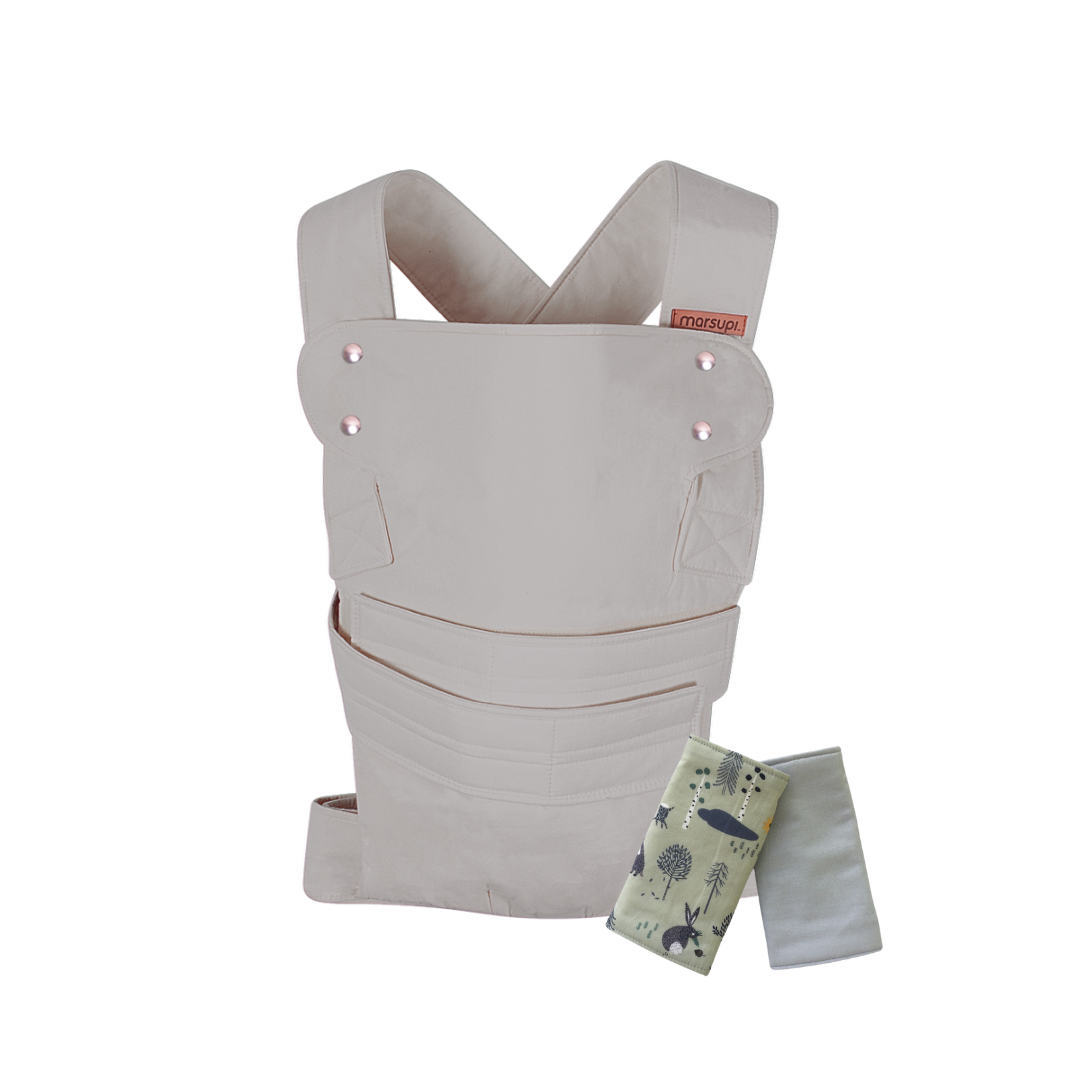 Marsupi Breeze Light Grey + Strap Covers