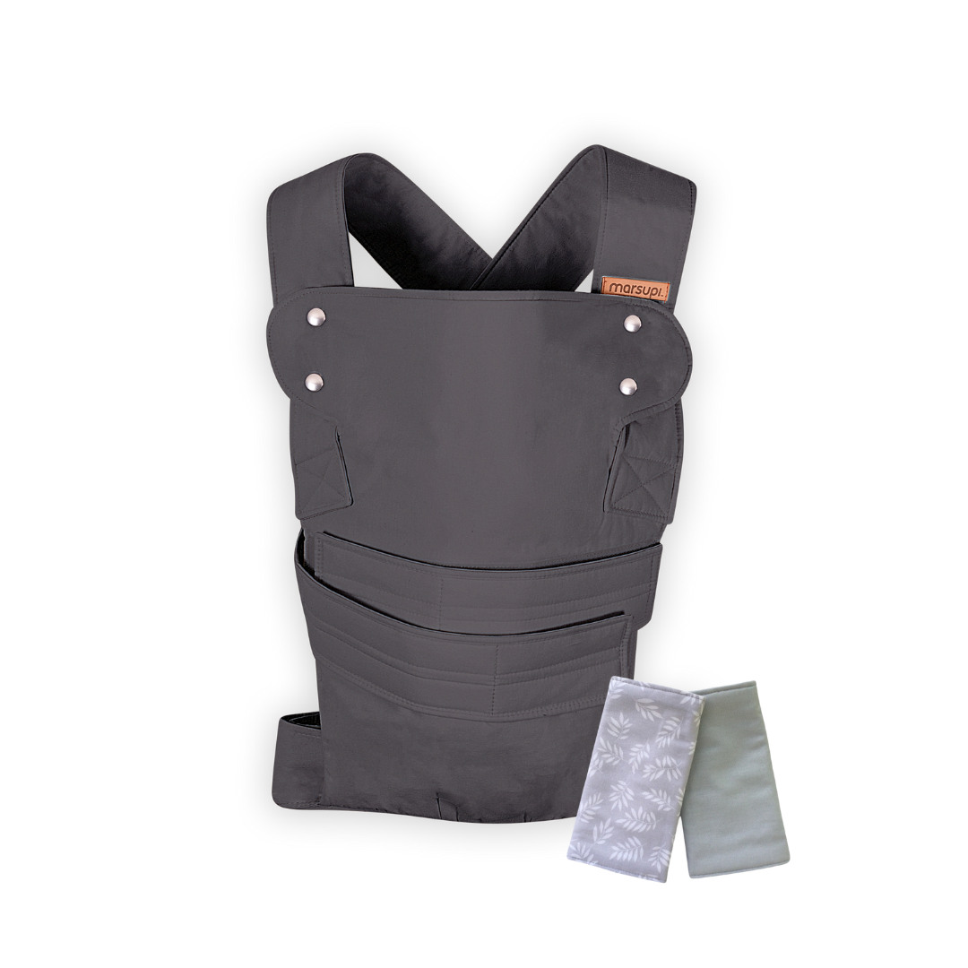 Marsupi Classic Charcoal + Strap Covers