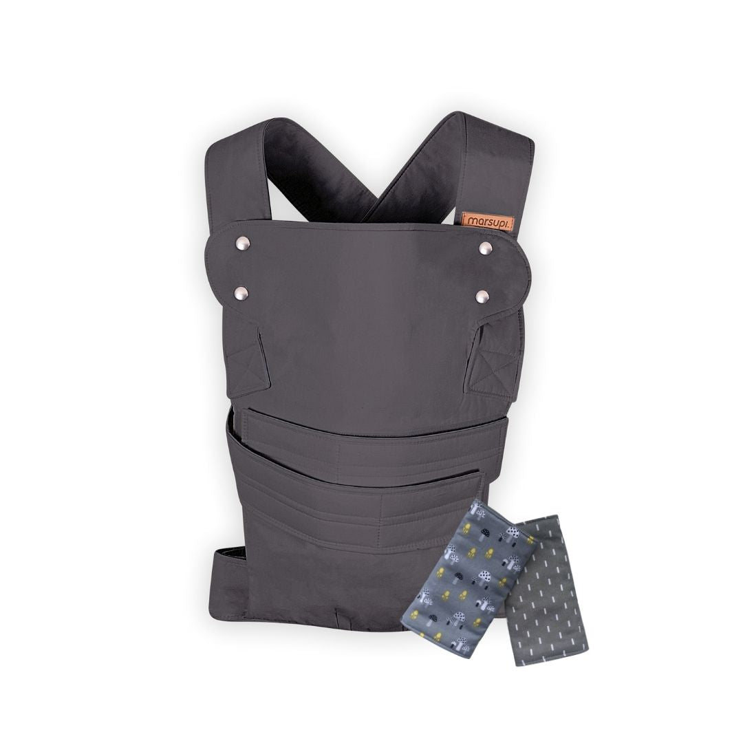 Marsupi Classic Charcoal + Strap Covers