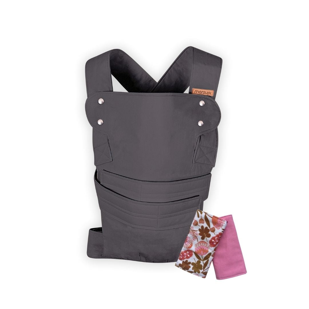 Marsupi Classic Charcoal + Strap Covers