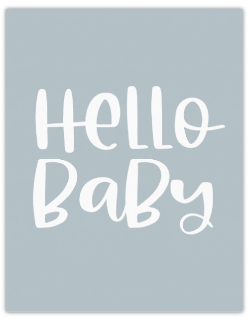 Hello Baby Celebratory Card